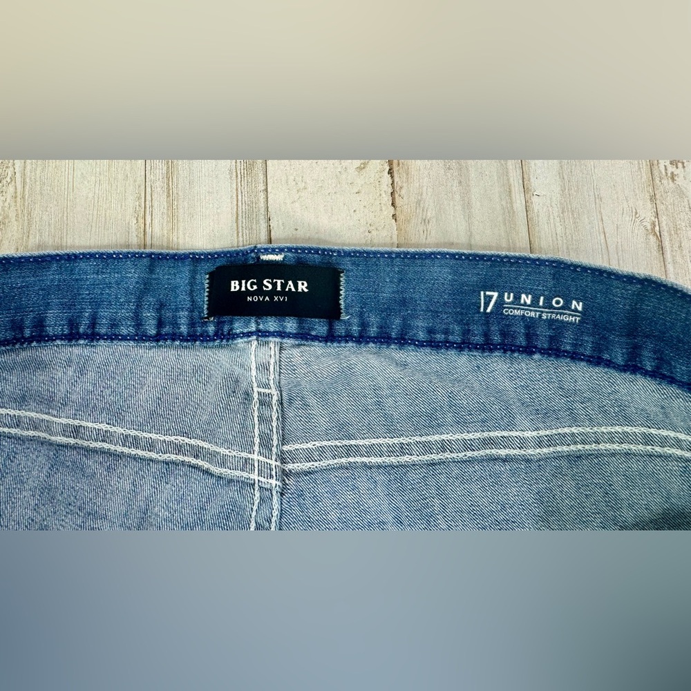 Big Star 17 Union Comfort Straight Mens Blue Jeans Size 34S (36x31) - Picture 5 of 12